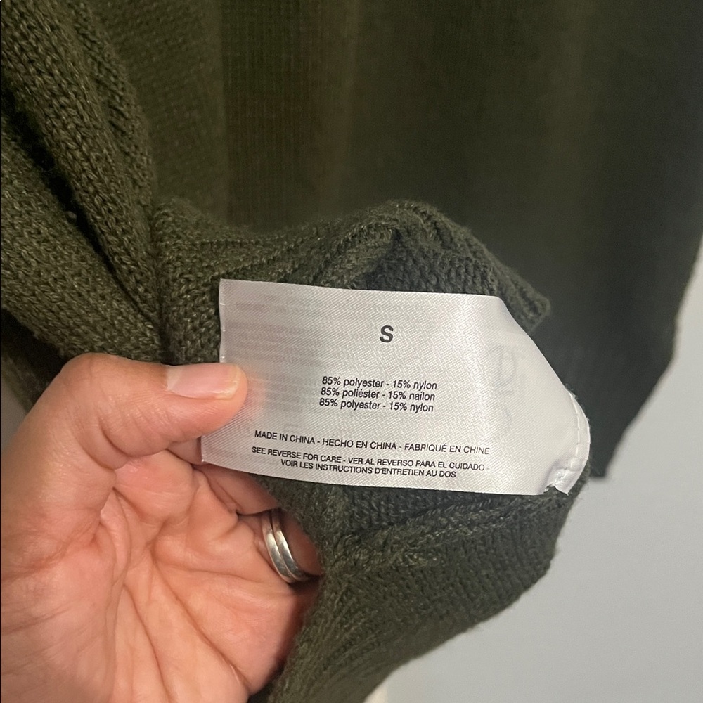 Jessica Simpson Dark Green Long Sleeve Dress - Picture 4 of 5